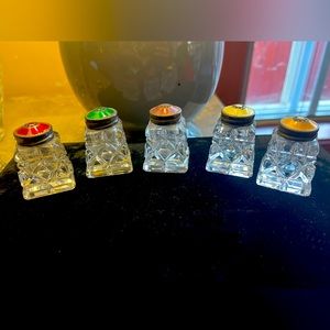 Vintage sterling salt and pepper shakers